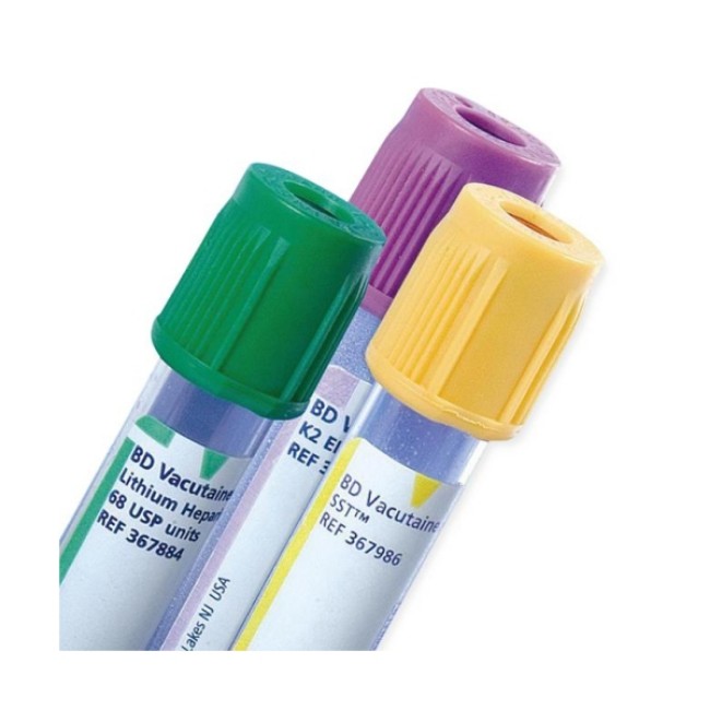 Tubes  Vacutainer Blood Collection Tubes With Serum Clot Activator   Plastic   Royal Blue Hemogard Closure   Paper Label   13 X 100 Mm   6 Ml