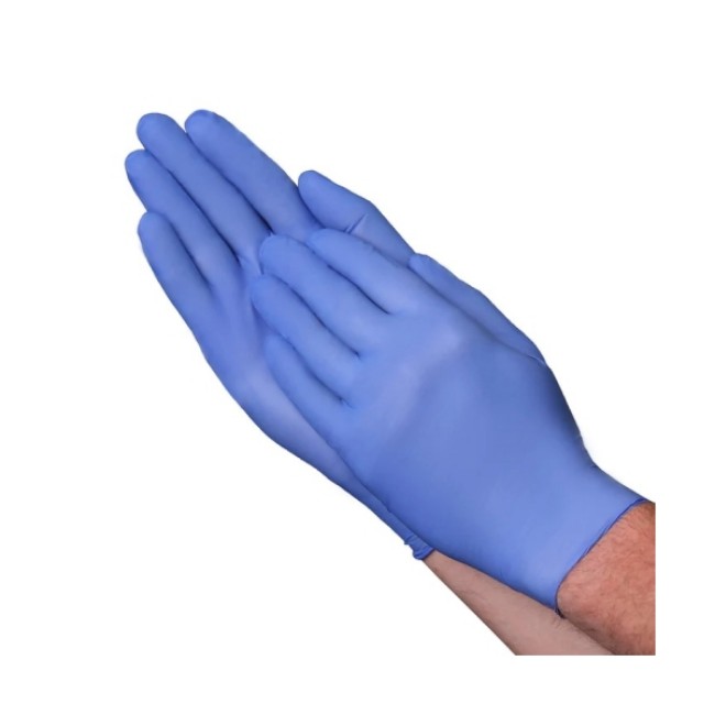 Gloves  Accutouch Chemo Powder Free Blue Nitrile Exam Gloves   Size L