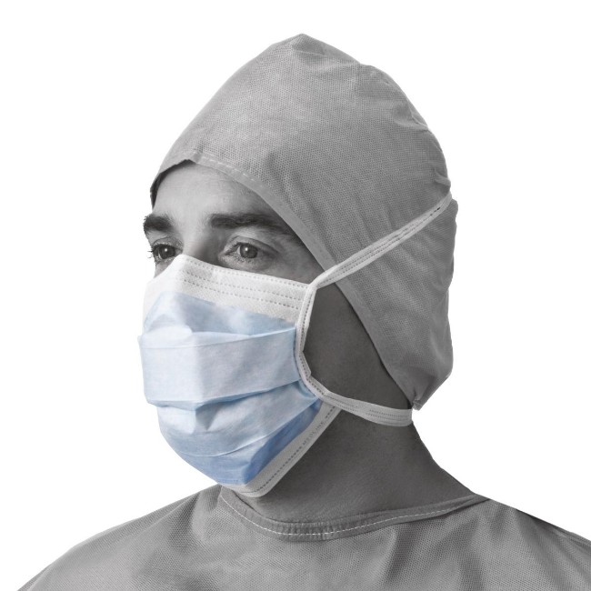 Mask  Face  Surgical  Fog Free  Ties  Blue  Lf