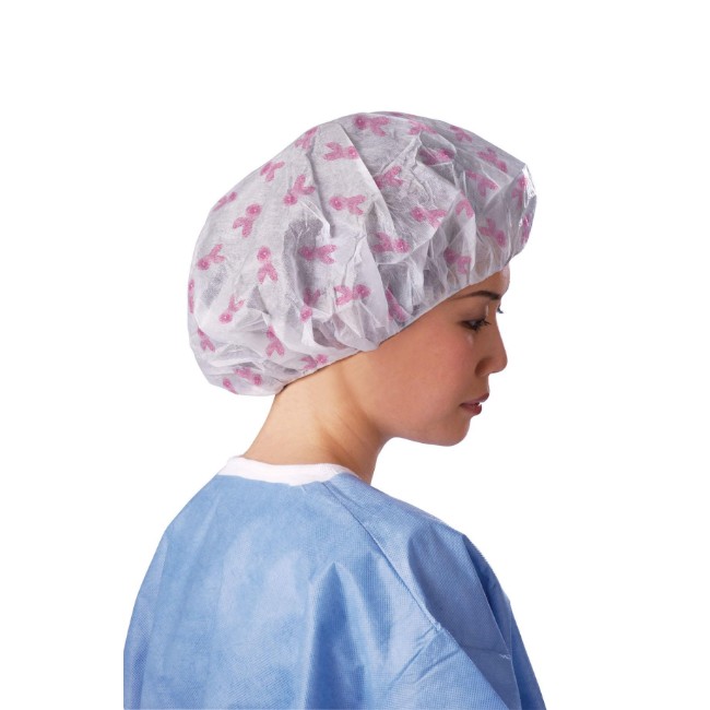 Cap  Bouffant  Breast Cancer Pink R