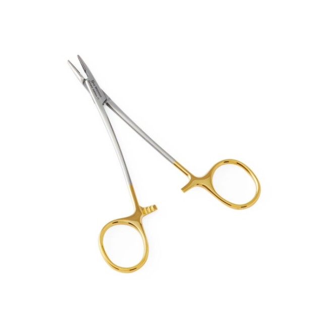 Needle Holders  Halsey Needle Holder   Serrated   Tungsten Carbide   5 