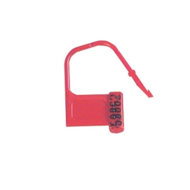 Padlock  Seal  Heavy Duty  Red  Numbered