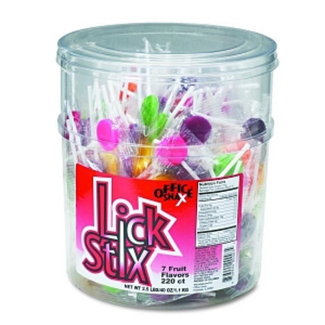 Candy  Suckers  220Pc  Ast