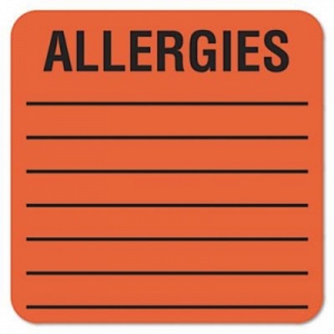 Label  Allergy  500 Rl  Oe