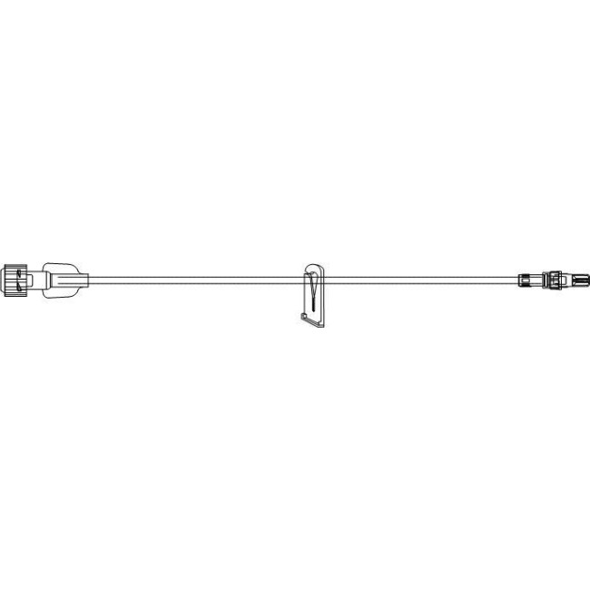 Iv Sets  Small Bore Iv Extension Set With Clamp   Rotating Luer   72   183 Cm   Approx  2 1 Ml