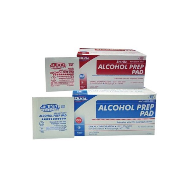 PAD ALCOHOL PREP 2PLY MED 200 BXPAD 