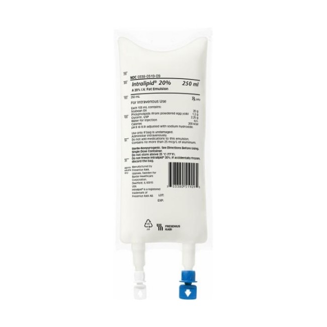 Intralipid 20  250Ml Bag Ea