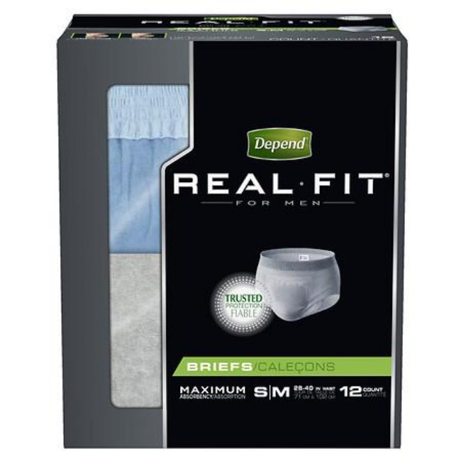 Brief  Depend Real Fit For Men  Sz S M