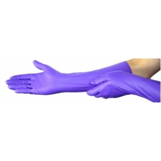Glove  Exam  Purple  Nitrile  Max  Pf  Med