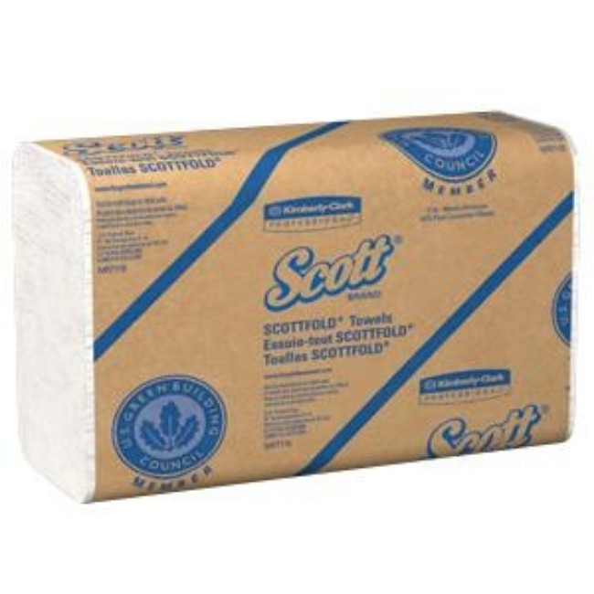Towel  Paper  Scottfold  Embossed  Wht  175Pk