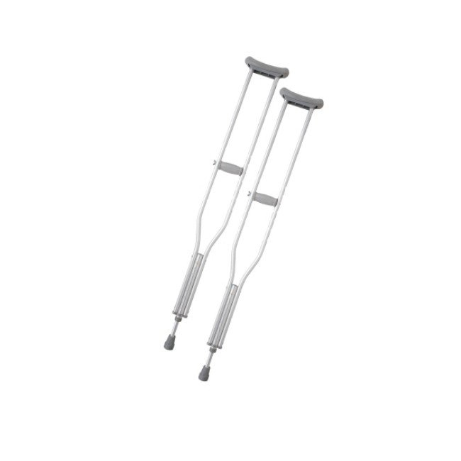 Crutches  Guardian Standard Aluminum Push Button Crutches   Tall Adult   300 Lb  Capacity