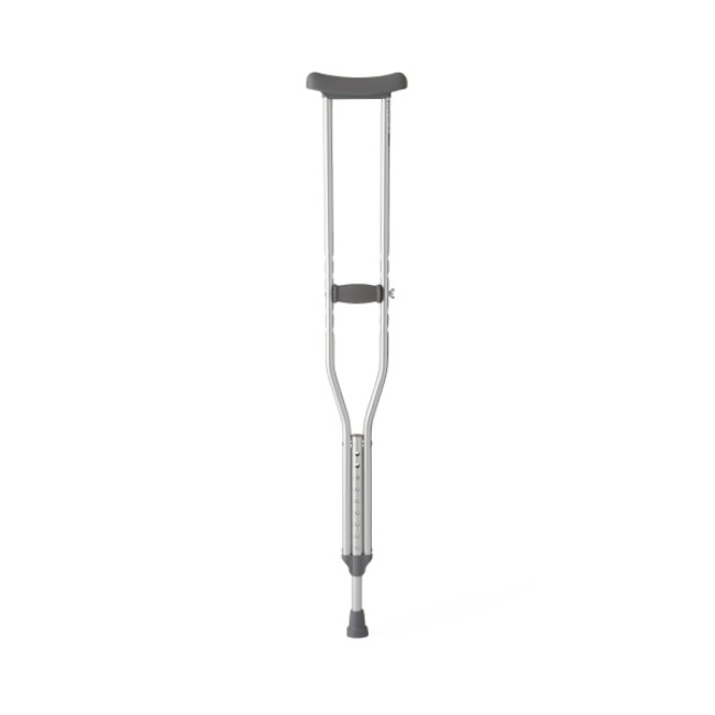 Crutches  Guardian Standard Aluminum Push Button Crutches   Adult   300 Lb  Capacity