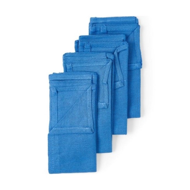 Towels  Sterile Disposable Deluxe Or Towel   Blue   4 Pk