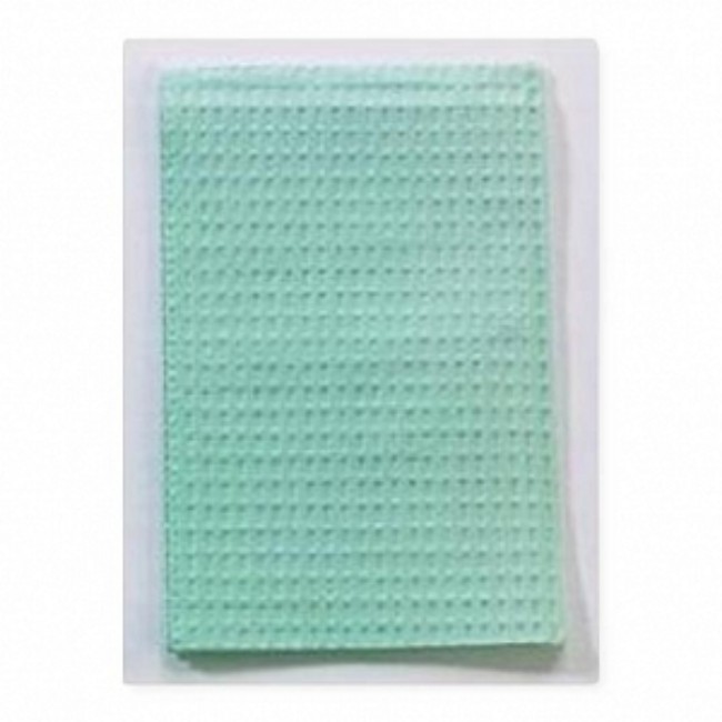 Towel  Bib  Green  3 Ply Poly 13X18