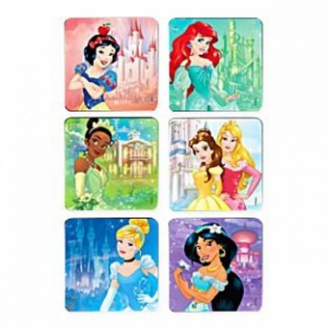 Sticker Disney Princesses Castles 75 Pk