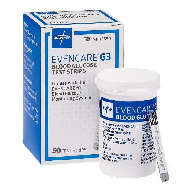 Glucose Monitoring  Glucose Test Strips For Evencare G3 Meter