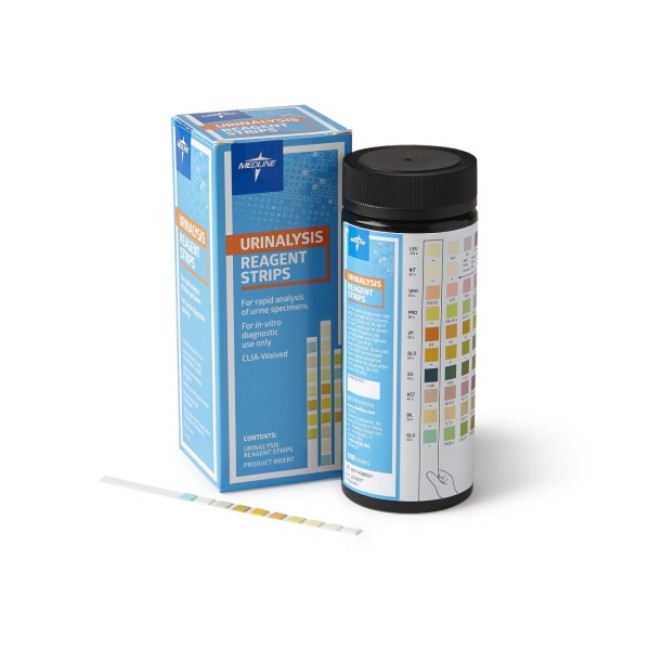 Test Strips  10 Parameter Urinalysis Reagent Strips Including Specific Gravity   Compatible With Visual And Analyzer Readings   Compatible Controls Acnuc011 And Acnuc071   100 Bottle