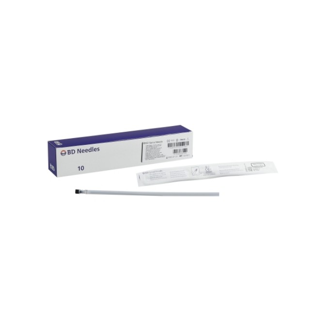 Spinal Needles  Sterile Single Use Spinal Needle With Quincke Bevel   Black Hub   22G X 5  Long Length