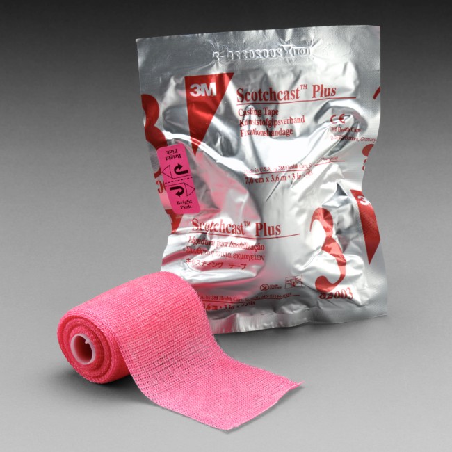 Tape   Casting   Bright Pink   4 X 4 Yds