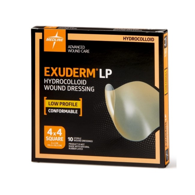Dressings  Hydrocolloid  Exuderm Satin Hydrocolloid Wound Dressing  4  x 4 
