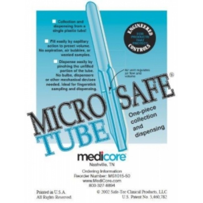 Tube  Collection  Microsafe  15Ul