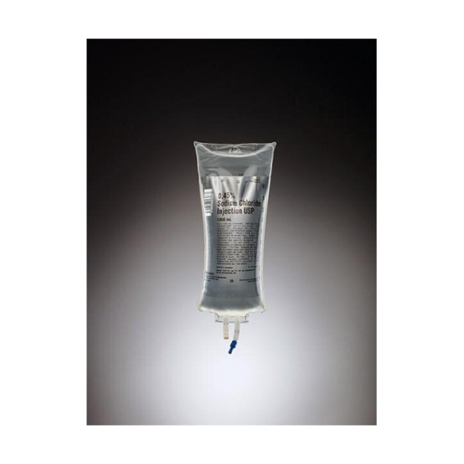 Injections  Sodium Chloride Injection Solution   Usp   0 45   1  000 Ml   Viaflex Flexible Plastic Container