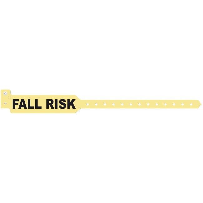 Id Band  Adult  Tri Lam  Fall Risk  Yellow