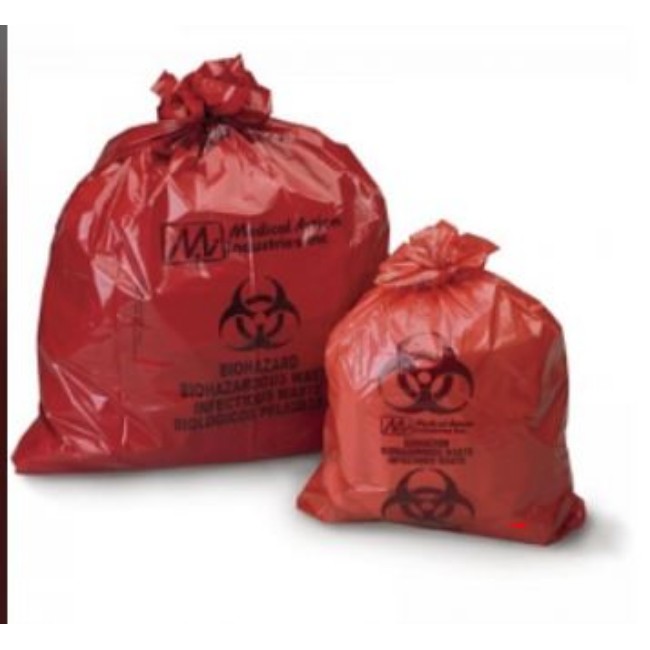 Infectious Waste Bag   Red   11  X 14 25 