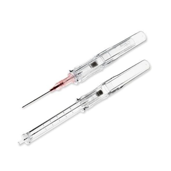 Viavalve Safety Iv Catheter   Winged Hub   Techrilon Polyurethane   22G X 1   38 Ml Min Flow Rate   Flash Vue Needle
