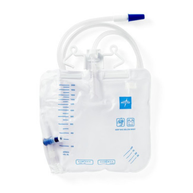 Urinary Drain Bag With Anti Reflux Valve And Metal Free Slide Tap Drainage Port   2   000 Ml