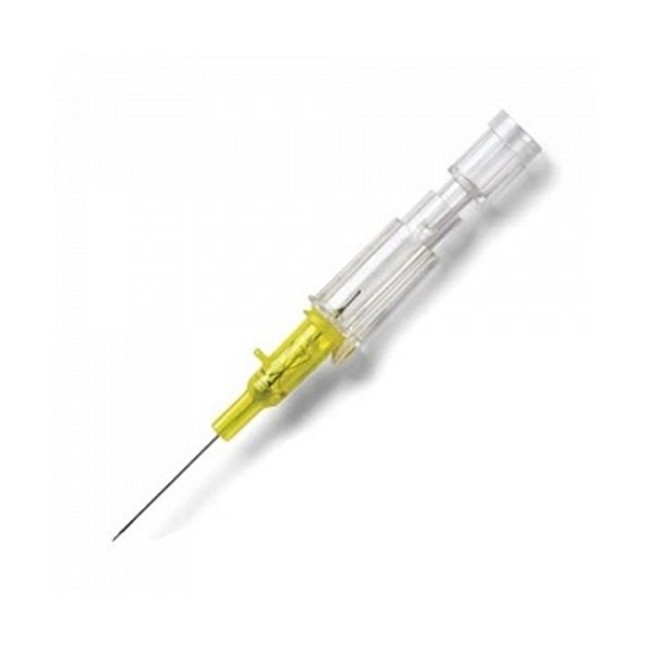 Iv Catheters  Introcan Safety Iv Catheter   Straight Hub   Polyurethane   24G X 3 4  Thin Wall Needle