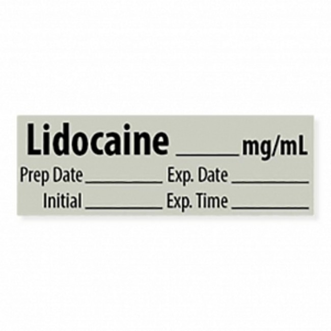 Label  Lidocaine  Mg Ml