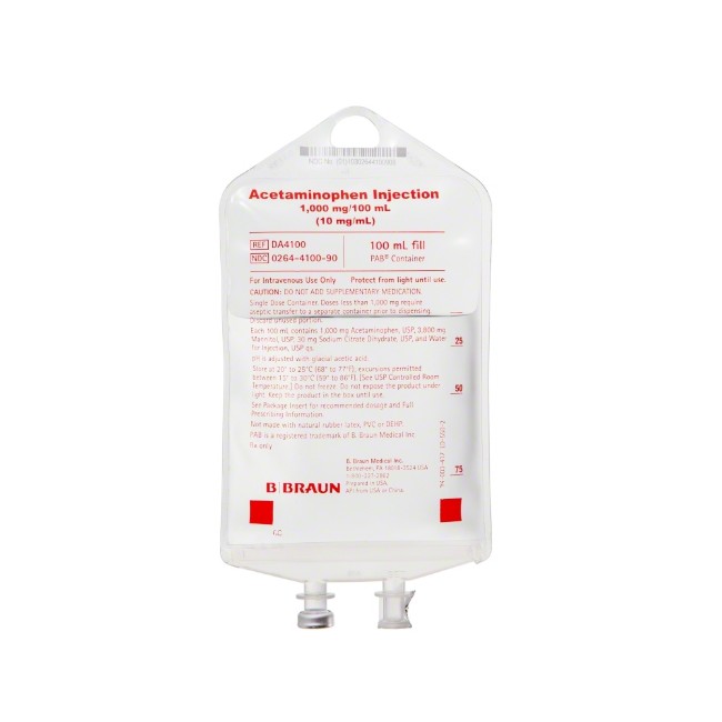 Acetaminophen Injection Bag   1000 Mg 100 Ml