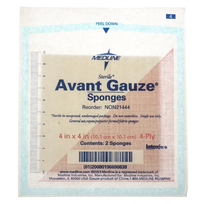 Sponges  Gauze Sterile Nonwoven 4 Ply Sponges   4  X 4 