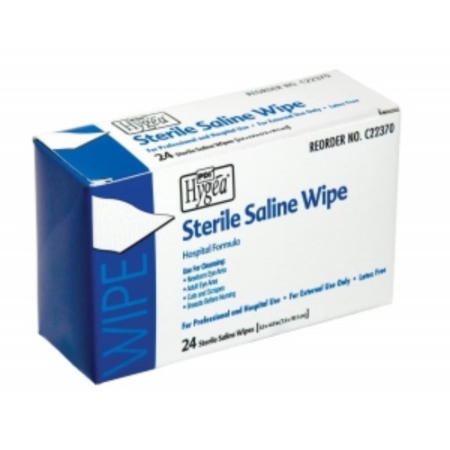 Wipe  Saline  Sterile  Lint Free  24Bx