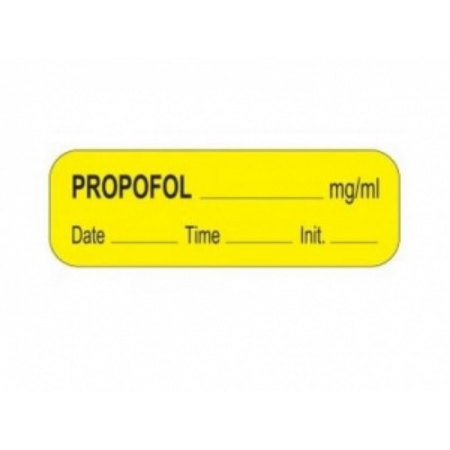 Label  Propofol  1 5X1 2  Yellow  1000 Rl