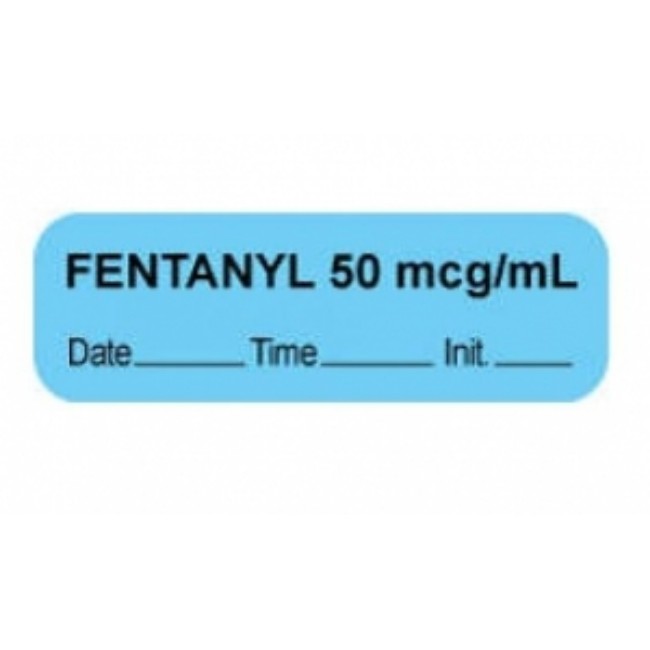 Label  Fentanyl 50 Mgc Ml  1 1 2X1 2  Blue