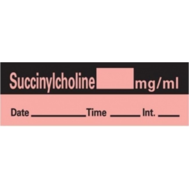 Tape   Succinylcholine   500 1 5X0 5   Fl