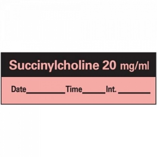 Tape   Succinylcholine   500 1 5X0 5   Fl