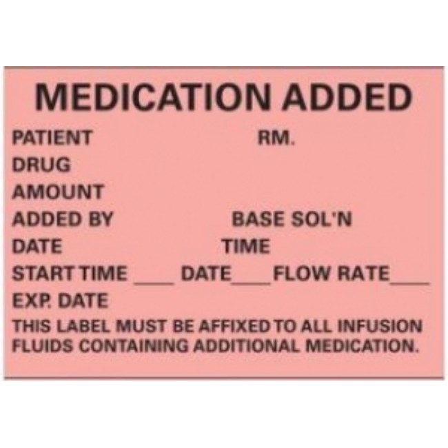 Label Medication 1 75X2 5 Red