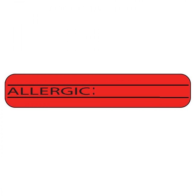 Tape  Allergic  1X500  White Red  Cu