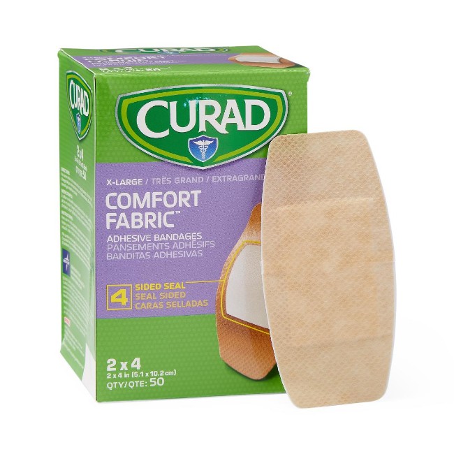 Bandages  Curad Comfort Adhesive Bandages   2  X 4   5 1 Cm X 10 2 Cm 