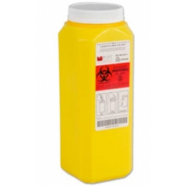 Container  Leakproof  Yellow Chemo  2 0 Qt