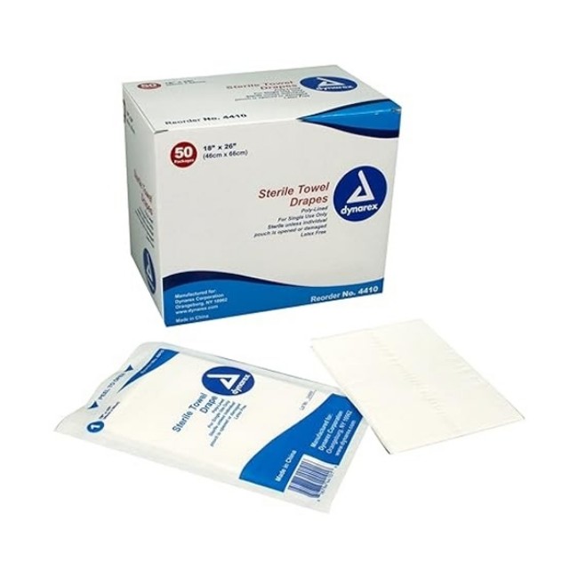 Non Returnable   Drape Sterile Towel 18X26  Plain