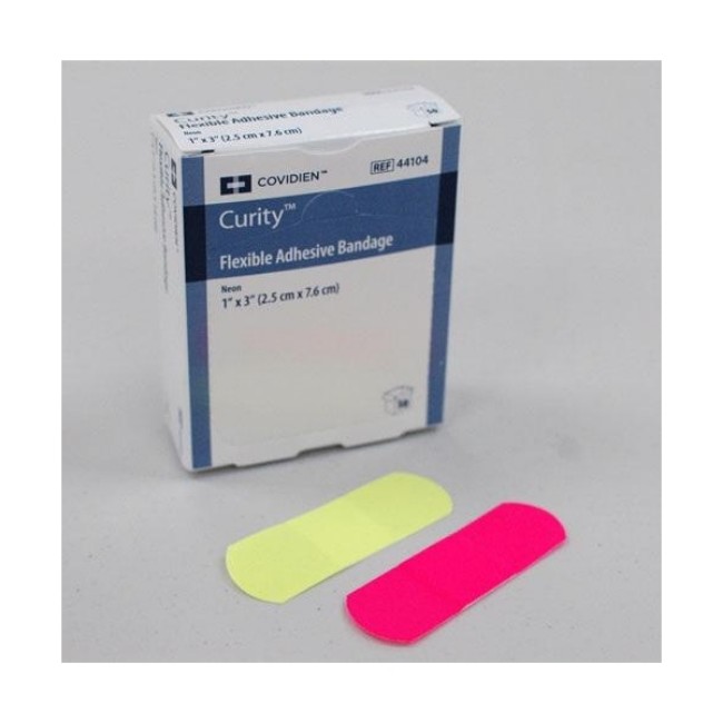 Bandages  Curity Flexible Adhesive Bandage   Neon   1  X 3 