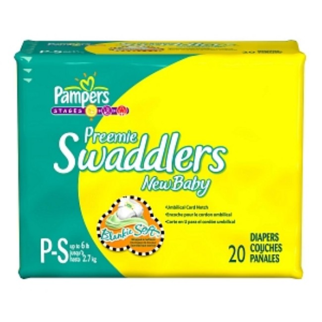 Diaper  Preemie  Swaddler  P 1   2700G 20Ct