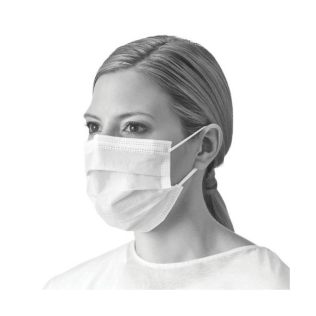 Masks  Astm Level 1 Procedure Face Mask With Ear Loops   White