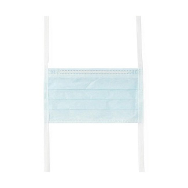 Masks  Surgical Face Mask With Ties And Comfort Anti Fog Foam Strip   Blue