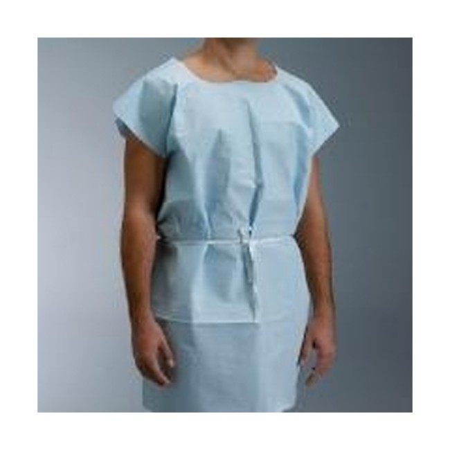 Gowns  Exam Gown   Tissue   Blue   30  X 42 