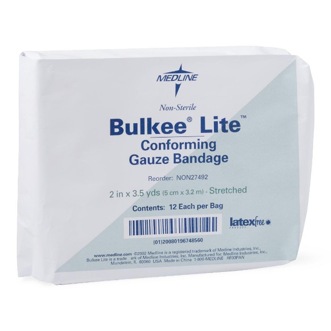 Bandages   Gauze  Bulkee Lite Nonsterile Conforming Bandage   2  X 3 5 Yd 